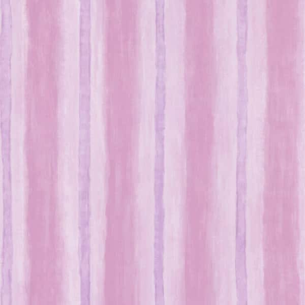 Brewster Kids World Aloha Purple Ombre Stripe Wallpaper Sample