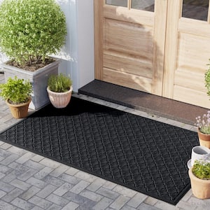 Waterhog Cordova 45 in. x 70 in. PET Polyester Indoor Outdoor Mat Charcoal