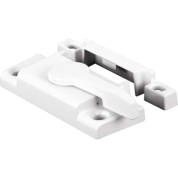 Prime-Line White Diecast Window Sash Lock with Cam Action and Alignment Lugs