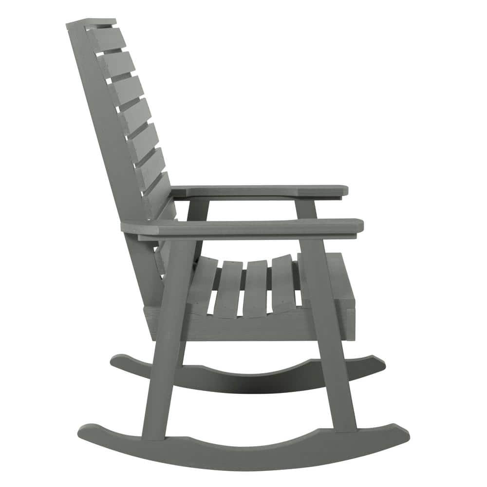 Coastal Teak Synthetic Wood Weatherly Rocking Chair