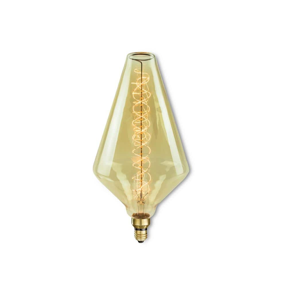 60-Watt Diamond Incadescent Medium Base (E26) Grand Filament Light Bulb Nos