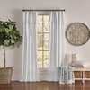 Mercantile Drop Cloth White Cotton Solid 50 in. W x 95 in. L Ring Top ...