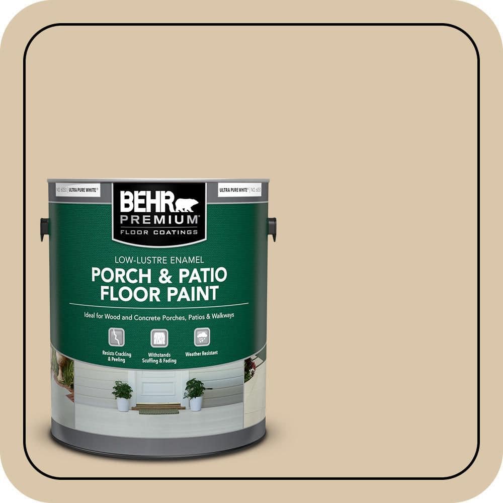 1 gal. #MS-42 Arabian Desert Low-Lustre Enamel Interior/Exterior Porch and Patio Floor Paint price history on PriceWatchPro