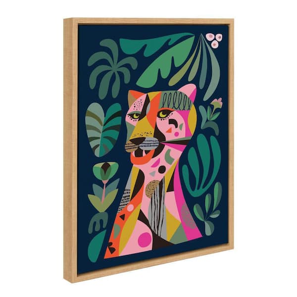 Kate and Laurel Sylvie "Leopard" by Rachel Lee Framed Art Print 18 in. x 24 in.