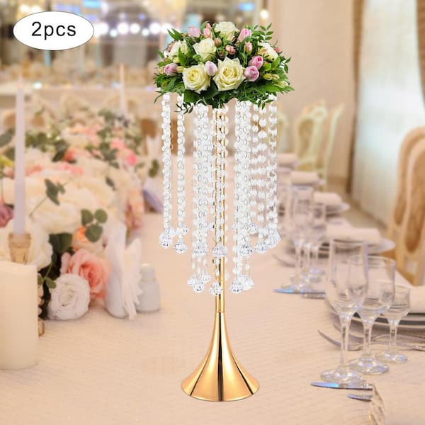 70cm Tall Wedding Crystal Centerpie⪞ Es Flower Holder Wedding Pillars -  China Wedding Centerpiece and Candelabra price
