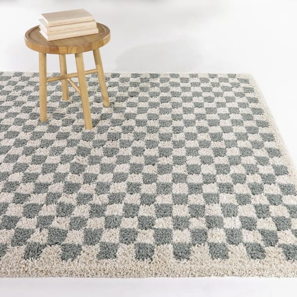 Covey Sage 7 ft. x 7 ft. Geometric Square Area Rug