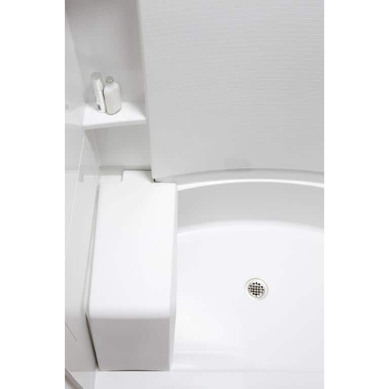 Sterling White Vikrell 60" x 36" Shower Kit with Seat