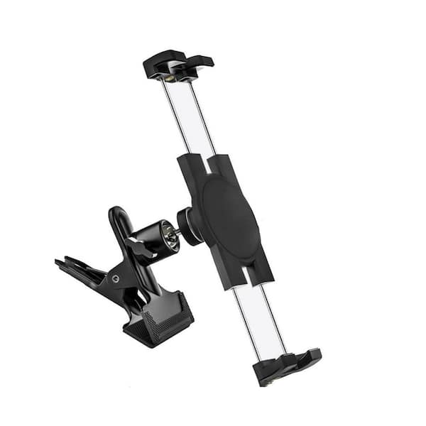 Lukyamzn Universal Tablet Phone Camera Mount Clamp w/ 360° Rotation for Car Sun Visor Dashboard, Kitchen, Bedroom, 4.7-13 Devices