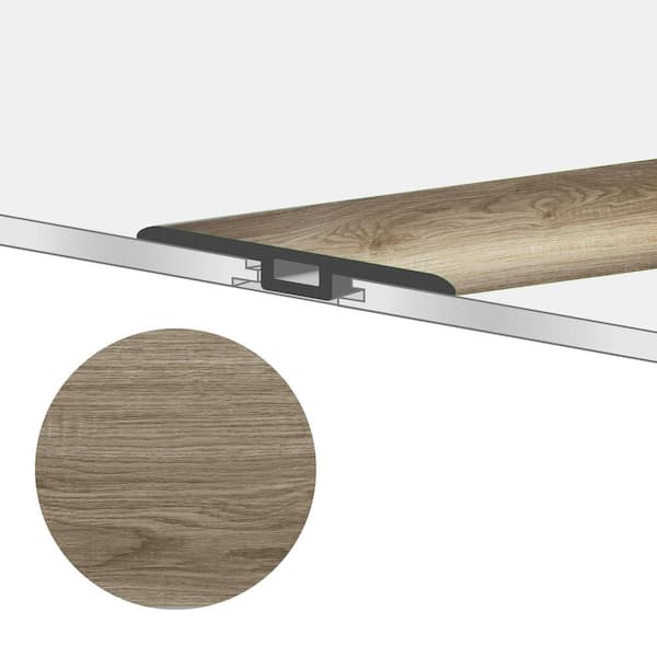 GlueCore Shadow 1-3/4 in. W x 47-1/4 in. L x 0.27 in. T Vinyl T-Molding