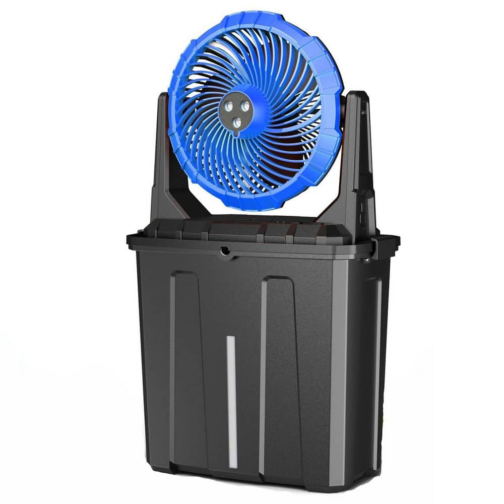 9L 10 in. Portable Misting Fan 20000mAh Rechargeable 3-Winds 3