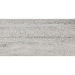 Trevi Trevi Gray 11.81 in. x 23.62 in. Matte Porcelain Stone Look Floor and Wall Tile (16 sq. ft./Case)