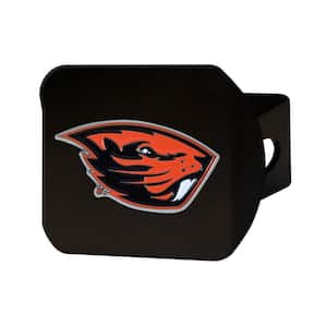 NCAA Oregon State University Color Emblem on Black Hitch Cover