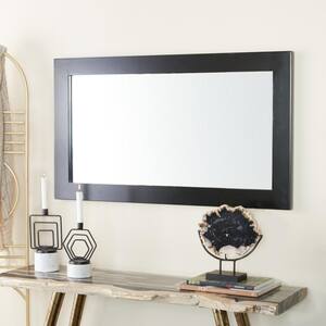 42 in. x 24 in. Rectangle Framed Black Wall Mirror