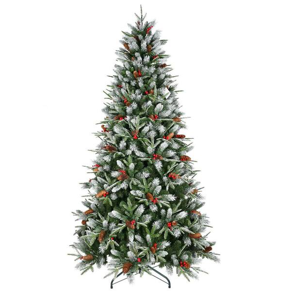 6 ft. Unlit Artificial Christmas Tree, Snow-Dusted Christmas Tree