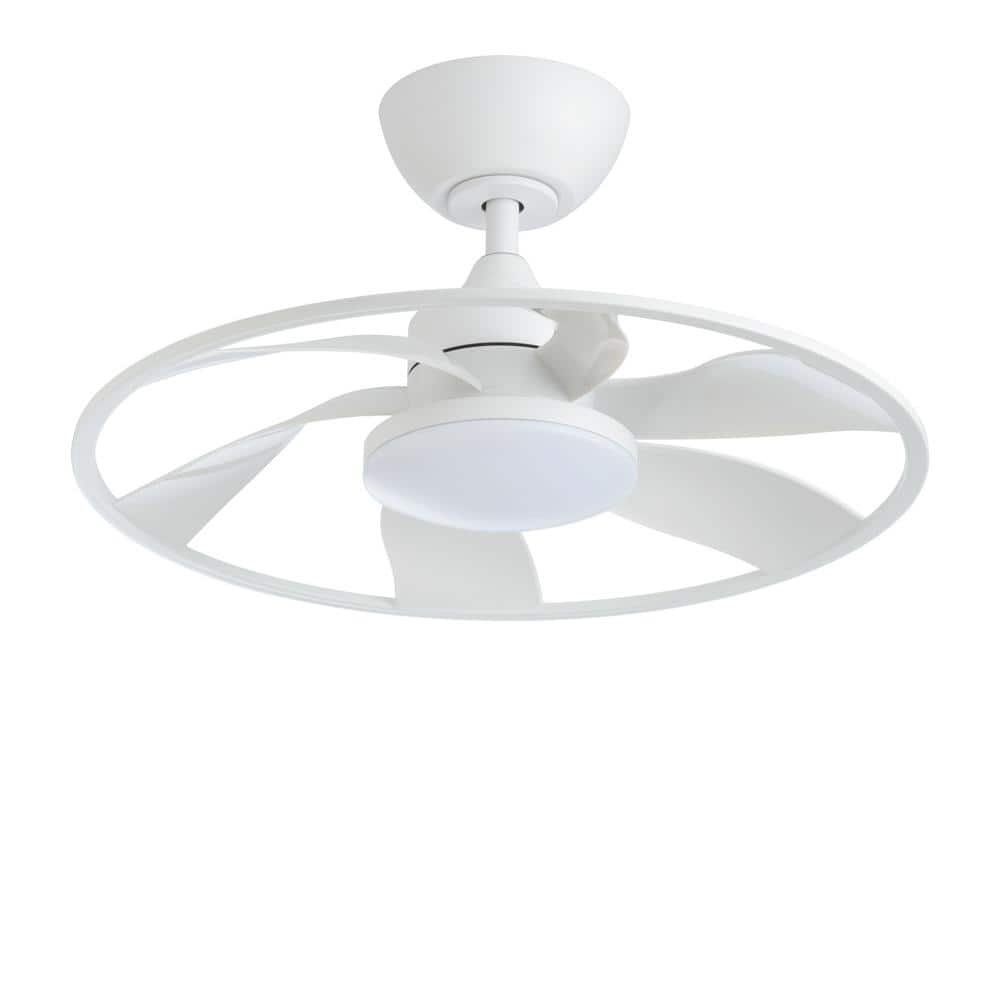Hera 22 in. Indoor white Smart Ceiling Fan with Dimmable Integrated LED and Remote Control