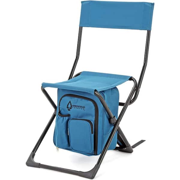 KKS0326U Ocean Blue Foldable Chair With Insulated Cooler