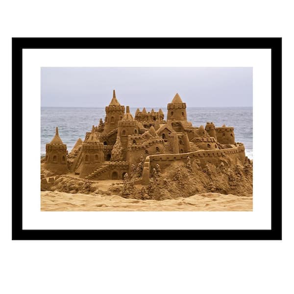 VENICE BEACH Collections SANDCASTLE MAGIC Framed Print by Unknown 1 Piece Framed Graphic Print Abstract Poster Art Print 18 in. x 14 in.