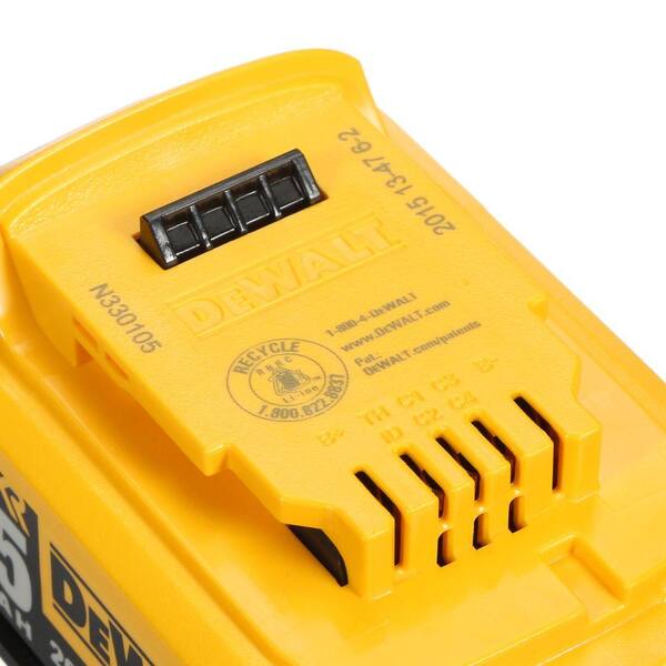 DEWALT - ATOMIC 20V MAX Lithium-Ion Cordless Brushless 1/2 in. Variable Speed Impact Wrench with (2) 20V Premium 5Ah Batteries