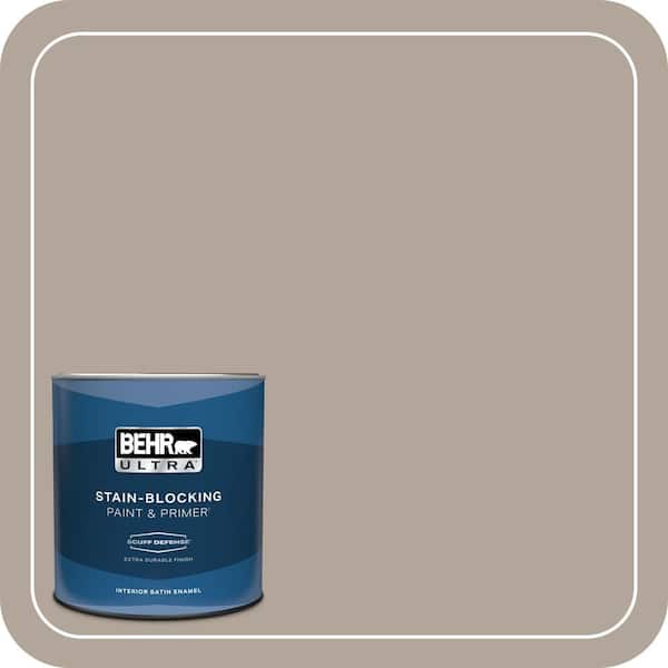 BEHR ULTRA 1 qt. #ECC-45-1 Deer Run Extra Durable Satin Enamel Interior Paint & Primer