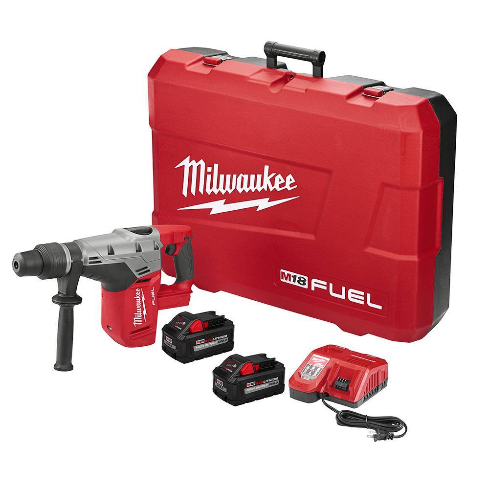 Milwaukee M18 FUEL 18V Lithium-Ion Brushless Cordless 1-9/16 in. SDS-Max Rotary Hammer Kit w/6.0ah Battery -  2717-22HD-4