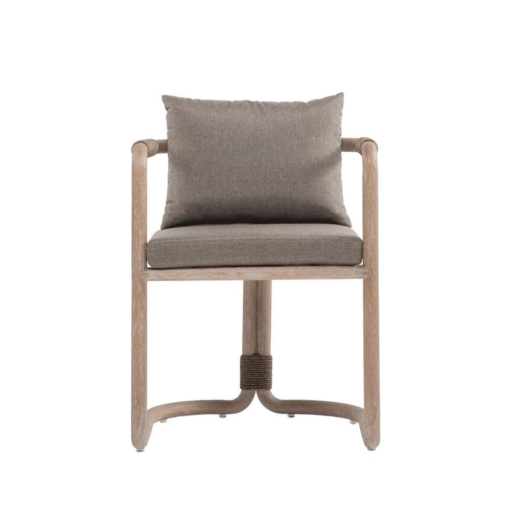 Baja Outdoor Armchair in Brown Eucalyptus with Brown Cushion price history on PriceWatchPro