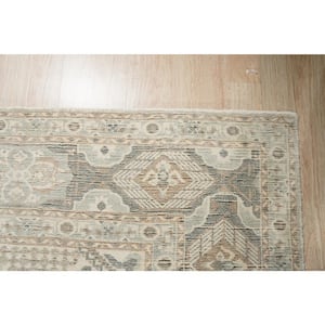Green 4 ft. x 6 ft. Hand-Knotted Wool Classic Joshaghan Rug Area Rug