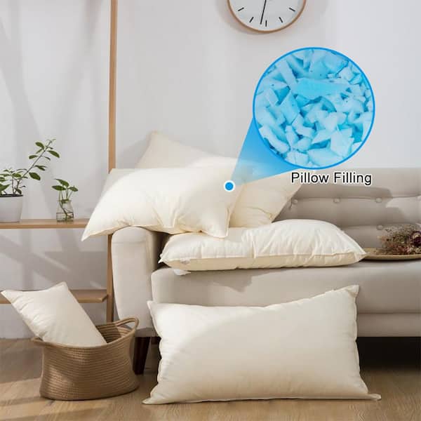 Wellco 5lbs Shredded Memory Foam Filling for Pillows, Bean Bags