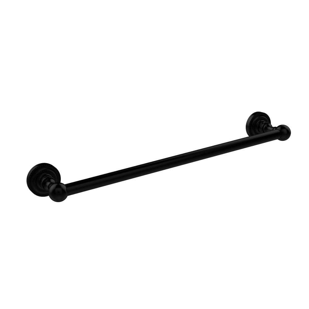 Allied Brass Dottingham Collection 18 in. Towel Bar in Matte Black DT 41 18 BKM The Home Depot