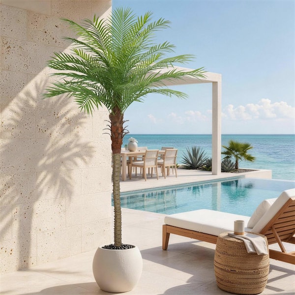 Vitalismo 9ft. Artificial Palm Tree UV-Resistant Realistic Leaf