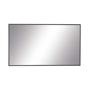 Mirrorize Canada 35 in. x 24 in. Black Metal Framed Plain Wall Mirror ...