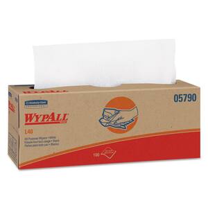 L40 Towels, POP-UP Box, White, 16-2/5 in. x 9-4/5 in., 100/Box, 9 Boxes/Carton