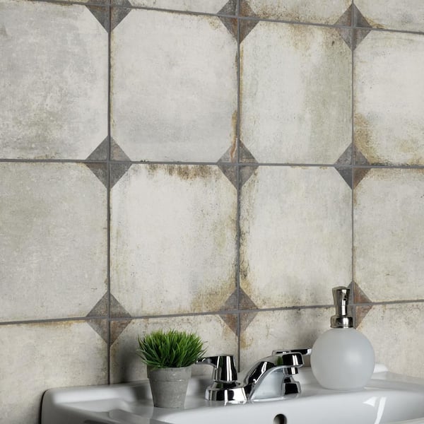 D'Anticatto Decor Trapani 8-3/4 in. x 8-3/4 in. Porcelain Floor and Wall Tile (11.0 sq. ft./Case)