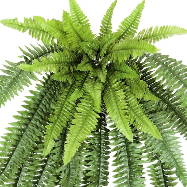 3X Artificial Fake Boston Fern Plants Bushes Artificial Ferns Outdoor Decor  US