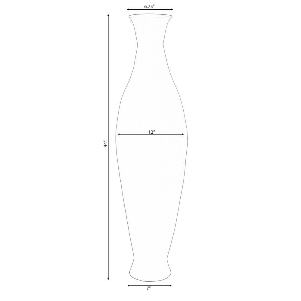 Modern Green Bamboo 43-inch Decorative Floor Vase