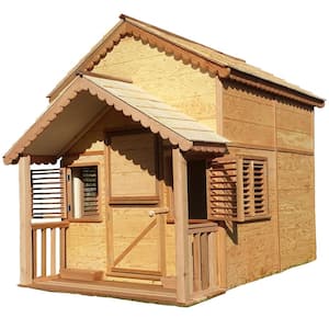 10 ft. x 6 ft. Little Alexandra Cottage Playhouse with Loft and Covered Front Porch