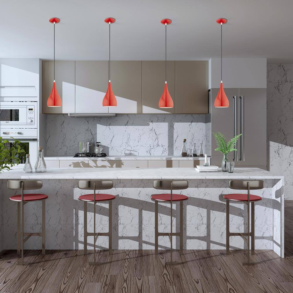 Elegant Spades Steel Pendant Light in Various Finishes
