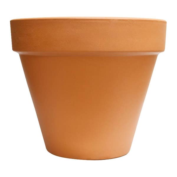 Indoor Terra Cotta Ceramic Planter (14in. L x 14.76 in. W x 12.80 in. H)