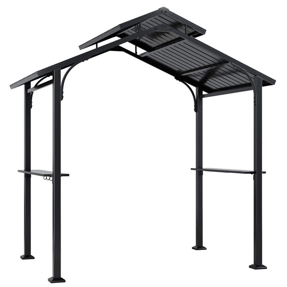 8.3 ft. W x 5 ft. D Grill Gazebo with Double-Tier Metal Roof, Side Shelves and Tool Hooks price history on PriceWatchPro