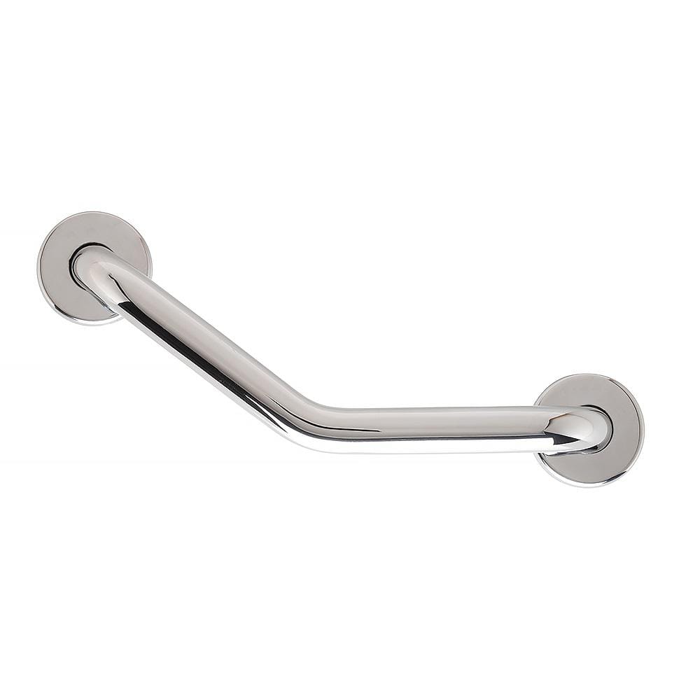 18 in. x 18 in. Boomerang Shaped Grab Bar in Polished Stainless -  CSI Bathware, BB18-TW-125-PO