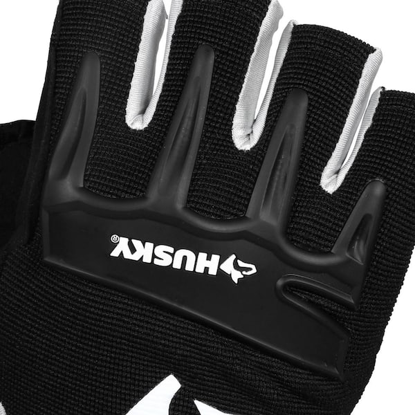 Husky Medium Fingerless Mechanics Glove M Pro Black Big Time Products Grease 67122-16