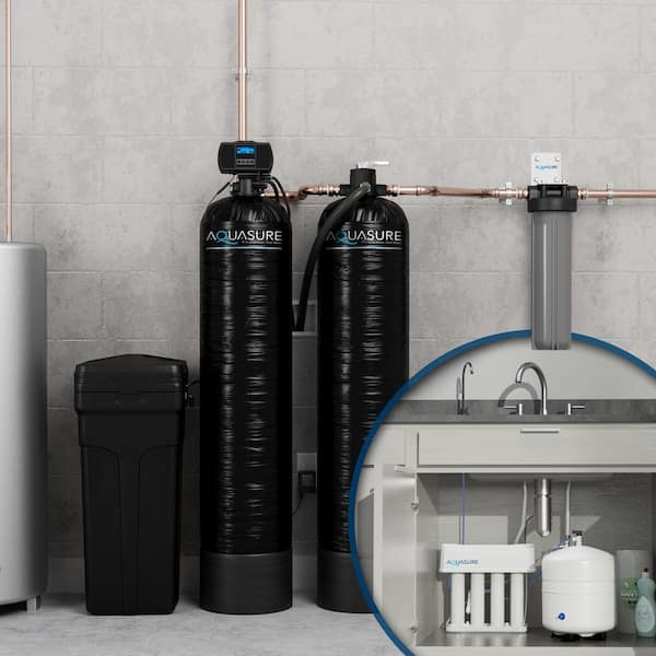 Signature Elite Whole House Water Treatment System with 64,000 Grain Water Softener