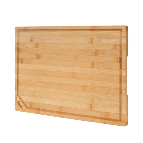 KRAUS 12 in. Solid Bamboo Workstation Kitchen Sink Cutting Board