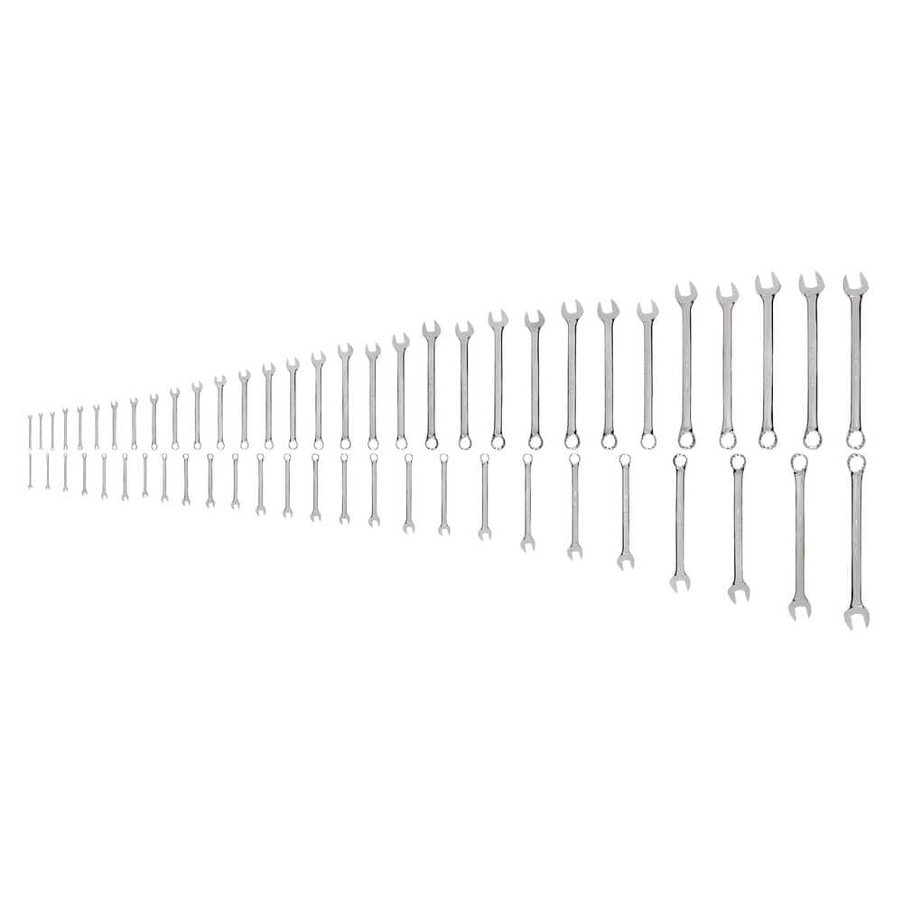 Tekton 1/4 - 2 in., 6 - 50 mm (Common Sizes) Combination Wrench Set (58-Piece)