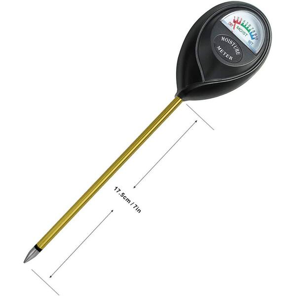 Soil Moisture Test Sensor, Horticultural Hygrometer, Black, No Battery  Required B08BJRNCK7 - The Home Depot