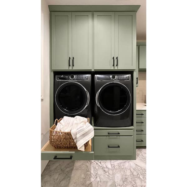 8 cu. ft. vented Front Load Stackable Electric Dryer in Titanium with LuxCare Dry and Perfect Steam
