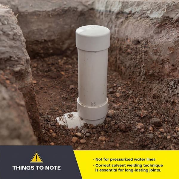 PLUMBFLEX 3 in. White Rigid PVC DWV Cap, Hub Connection End Cap