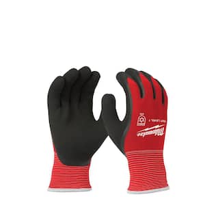 X-Large Red Latex Level 1 Cut Resistant Insulated Winter Dipped Work Gloves