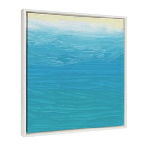 "Abstract Beach Painting" by Mentoring Positives, 1-Piece Framed Canvas Beach Art Print, 22 in. x 22 in.