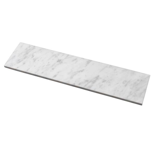 Apollo Tile Grandis Gray 4 in. x 16 in. Honed Bianco Carrara