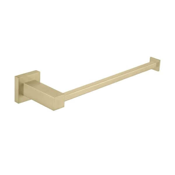 Bathroom Accessories 9 in. Wall Mounted Towel Bar in Brushed Gold